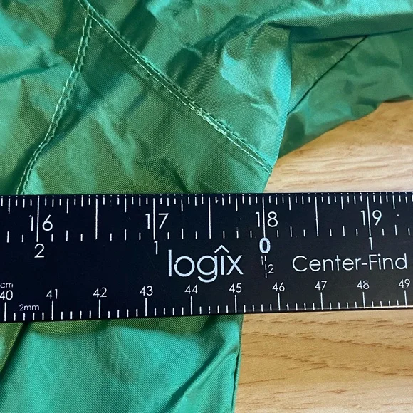 Columbia Youth Lightweight Green Nylon Windbreaker Rain Jacket Size L (14/16) - Picture 10 of 10